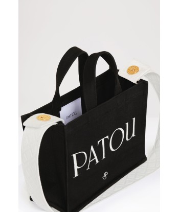 Small Patou canvas tote in organic cotton une grave pollution 