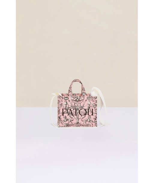 Small Patou canvas tote in printed organic cotton online