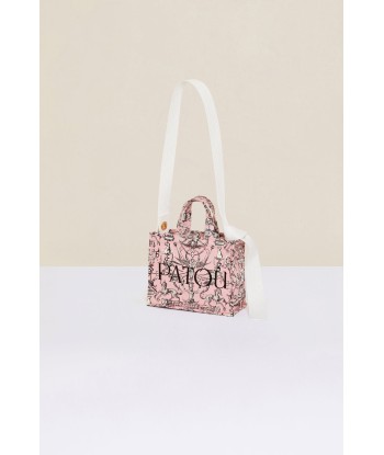 Small Patou canvas tote in printed organic cotton online