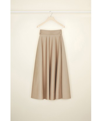 Belted maxi skirt in organic cotton de la marque