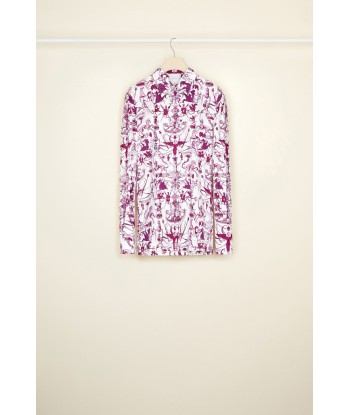 Signature shirt in printed organic cotton ou a consommer sur place