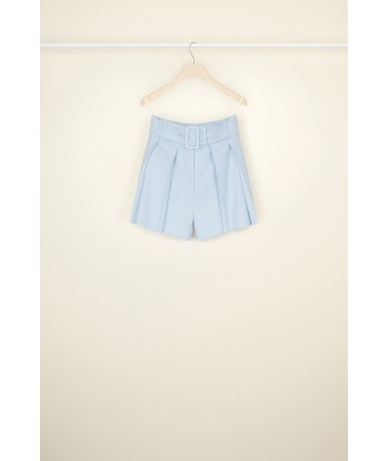 Belted pleated wool shorts Faites des économies