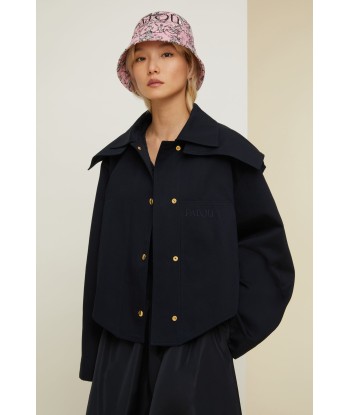 Organic cotton parka with detachable hood suggérées chez