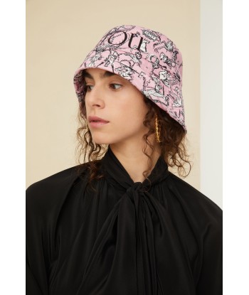 Bucket hat in printed organic cotton pas cheres