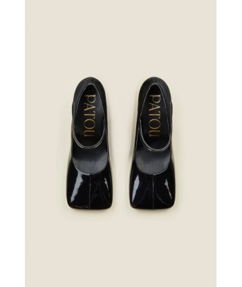 Mary Jane pumps in faux patent leather pas cher chine