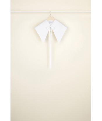 Collar in organic cotton poplin de France