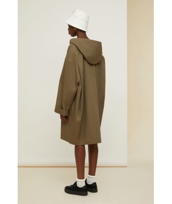 Patou oversized parka in organic cotton brillant des détails fins