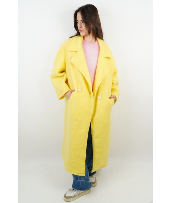 Gabriela yellow wool coat pas chere