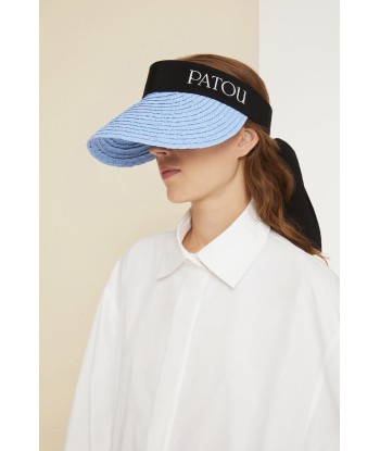 Grosgrain visor hat in wicker 50-70% off 