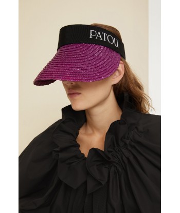 Grosgrain visor hat in wicker l'évolution des habitudes 