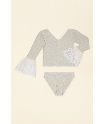 BASERANGE COLLABORATION LACE SET - Grey l'achat 