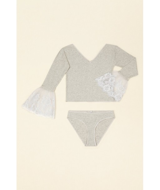 BASERANGE COLLABORATION LACE SET - Grey l'achat 