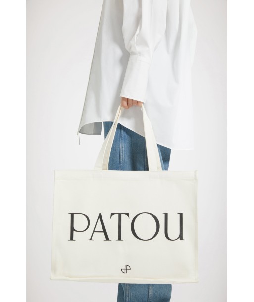 Patou canvas tote in organic cotton pas chere