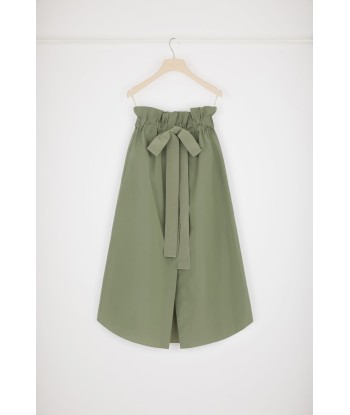 Drawstring grosgrain skirt in recycled faille l'achat 