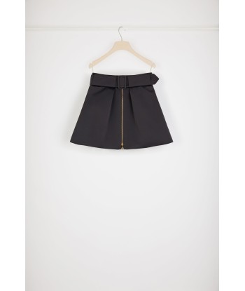 Zip-up mini skirt in recycled satin acheter