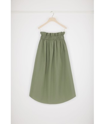 Drawstring grosgrain skirt in recycled faille l'achat 