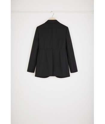 Drawstring jacket in virgin wool Dans la société mordern