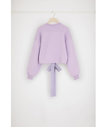 Cropped drawstring sweatshirt in organic cotton sélection de produits