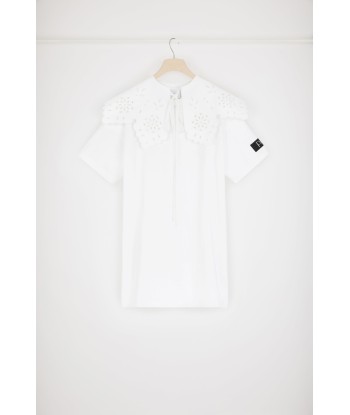 Detachable collar t-shirt dress in organic cotton d'Europe débarque