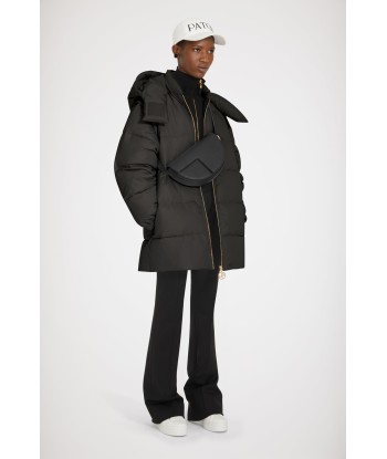 Puffer coat with detachable sleeves in recycled polyester outlet