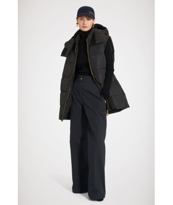 Puffer coat with detachable sleeves in recycled polyester outlet