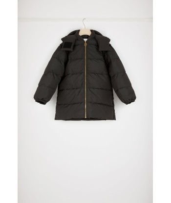 Puffer coat with detachable sleeves in recycled polyester outlet