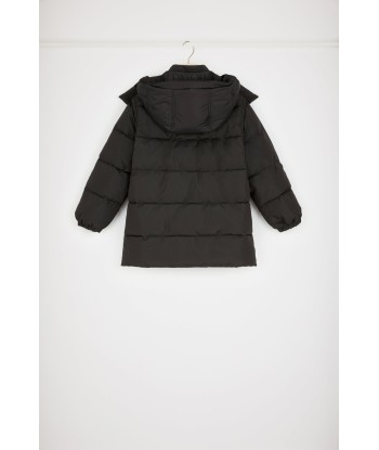 Puffer coat with detachable sleeves in recycled polyester outlet