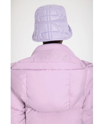 Puffer coat with detachable sleeves in recycled polyester destockage