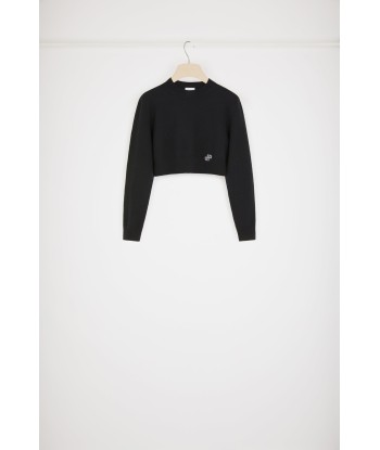 Cropped jumper in wool and cashmere Faites des économies