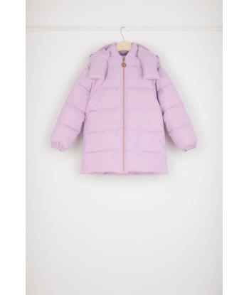 Puffer coat with detachable sleeves in recycled polyester destockage