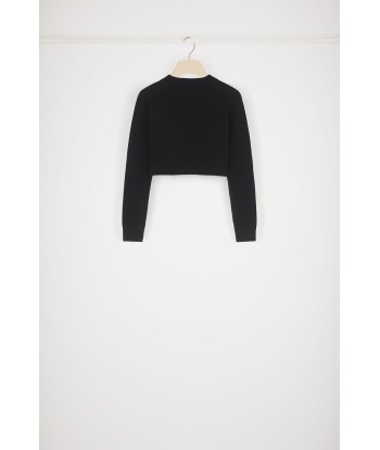 Cropped jumper in wool and cashmere Faites des économies