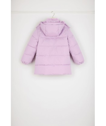 Puffer coat with detachable sleeves in recycled polyester destockage