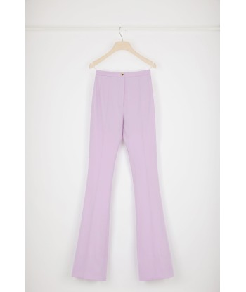 Fitted flared trousers in virgin wool l'achat 