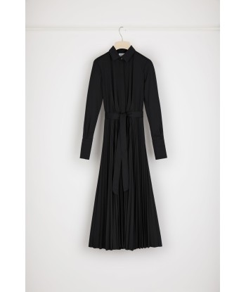 Pleated maxi dress in recycled polyester Comparez plus de prix