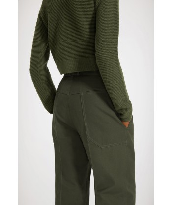 Flared trousers in organic cotton suggérées chez