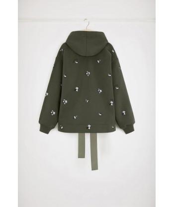 Embroidered hoodie in organic cotton plus qu'un jeu 