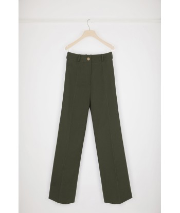 Flared trousers in organic cotton suggérées chez