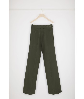 Flared trousers in organic cotton suggérées chez