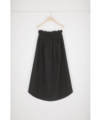 Drawstring grosgrain skirt in recycled faille des créatures d'habitude