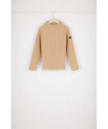 Wide rib knit jumper in wool and cashmere france