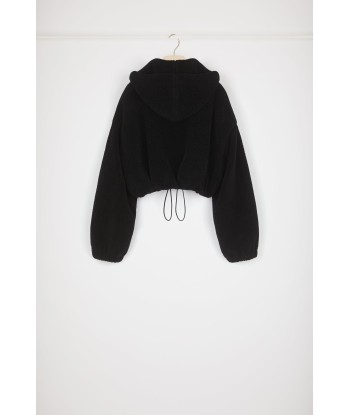 Cropped faux shearling jacket en stock