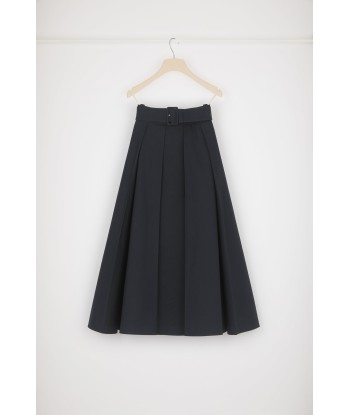 Pleated maxi skirt in organic cotton Venez acheter