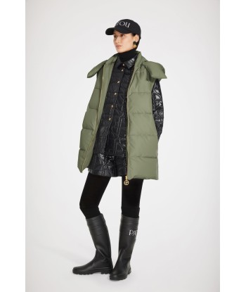 Puffer coat with detachable sleeves in recycled polyester livraison gratuite