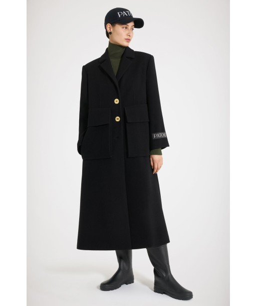 Maxi pocket coat in wool le concept de la Pate a emporter 