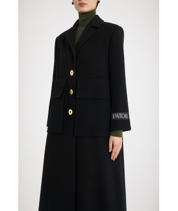 Maxi pocket coat in wool le concept de la Pate a emporter 