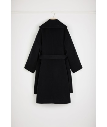 Maxi coat in double-faced wool Amélioration de cerveau avec