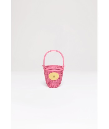 Wicker bucket bag en linge