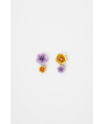 Double flower earrings prix