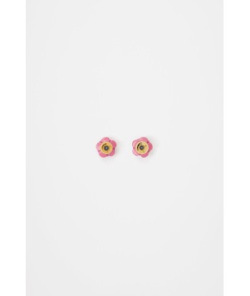 Flower stud earrings basket pas cher