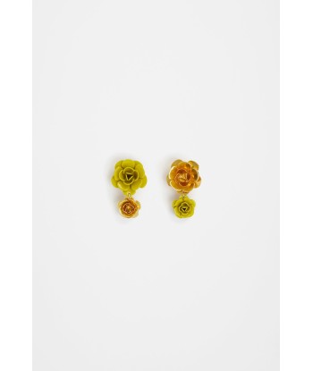 Double flower earrings Paris Déstockage Promo